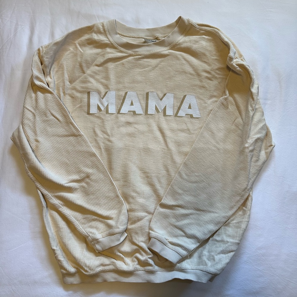 Cream 'MAMA' Sweatshirt